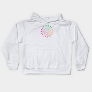 Circle Geometrical colorful design Kids Hoodie